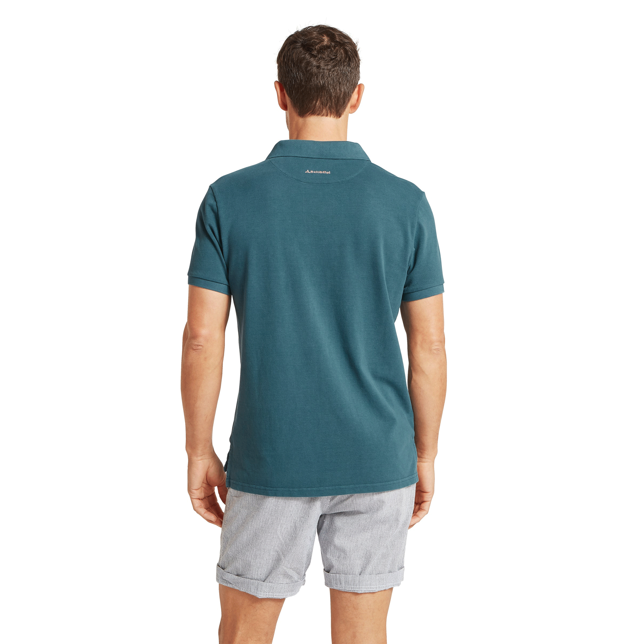 Schoffel St Ives Garment Dyed Polo Shirt in Deep Ocean Blue