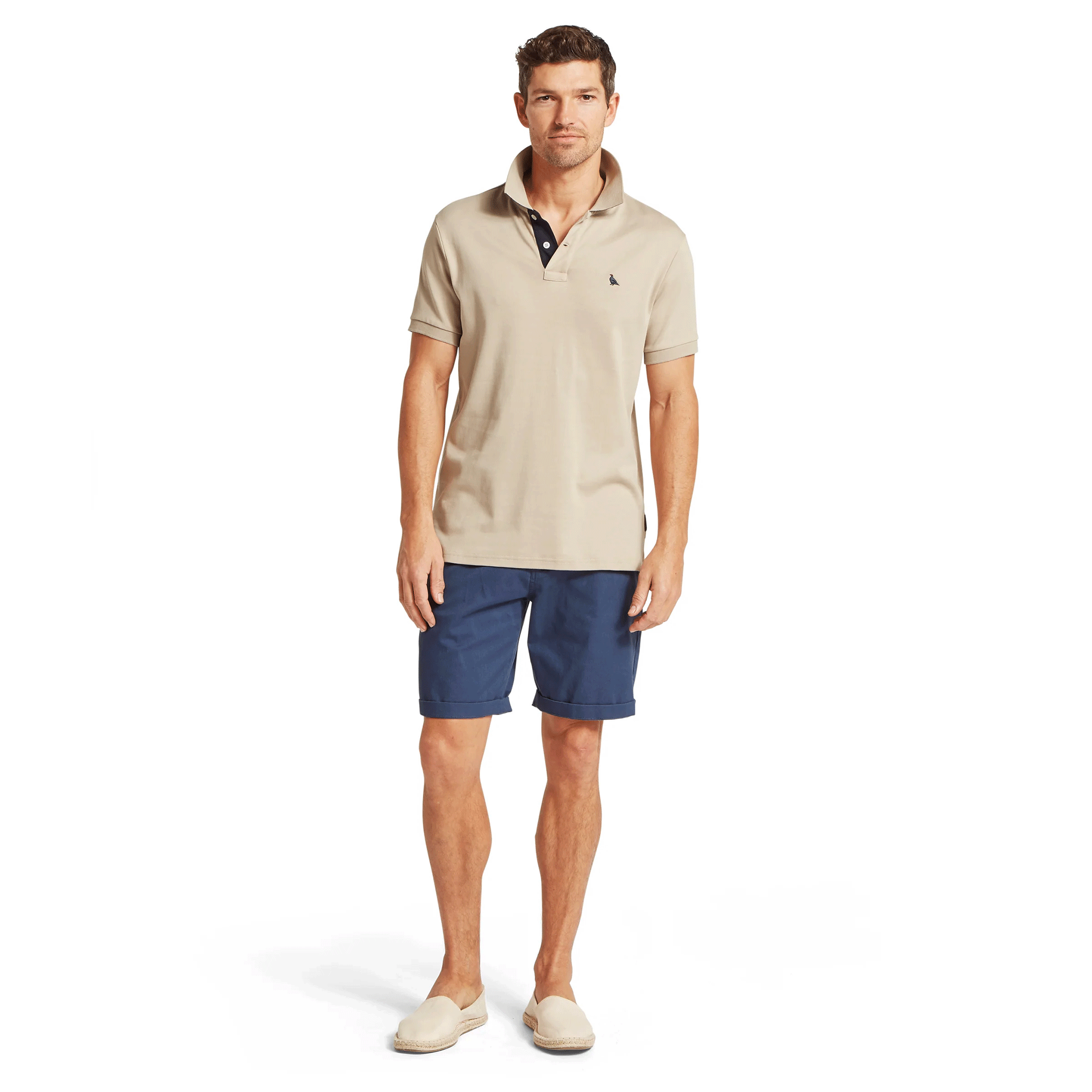 Schoffel St Ives Jersey Polo Shirt in Cobblestone
