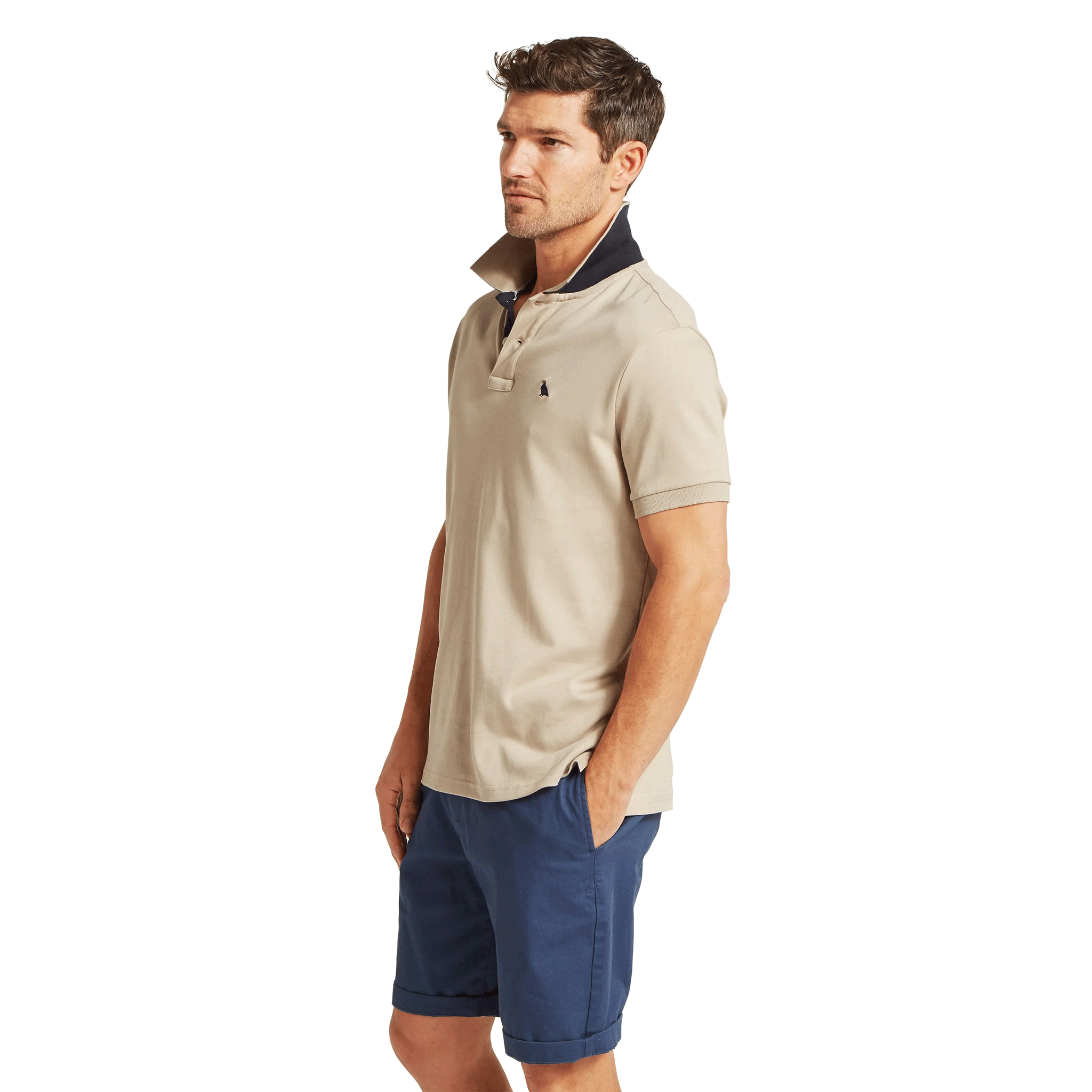 Schoffel St Ives Jersey Polo Shirt in Cobblestone