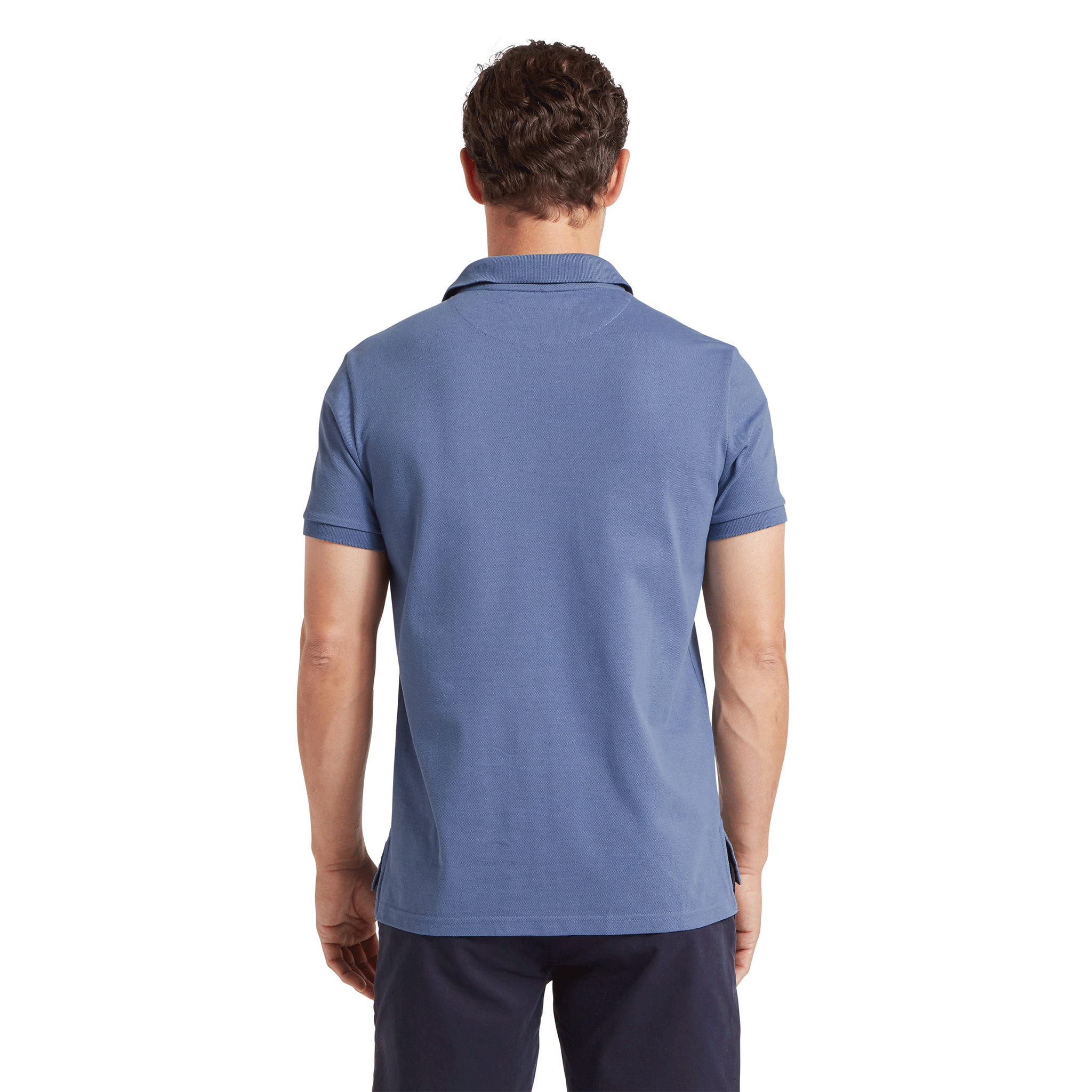 Schoffel St Ives Heritage Polo Shirt in Vintage Indigo