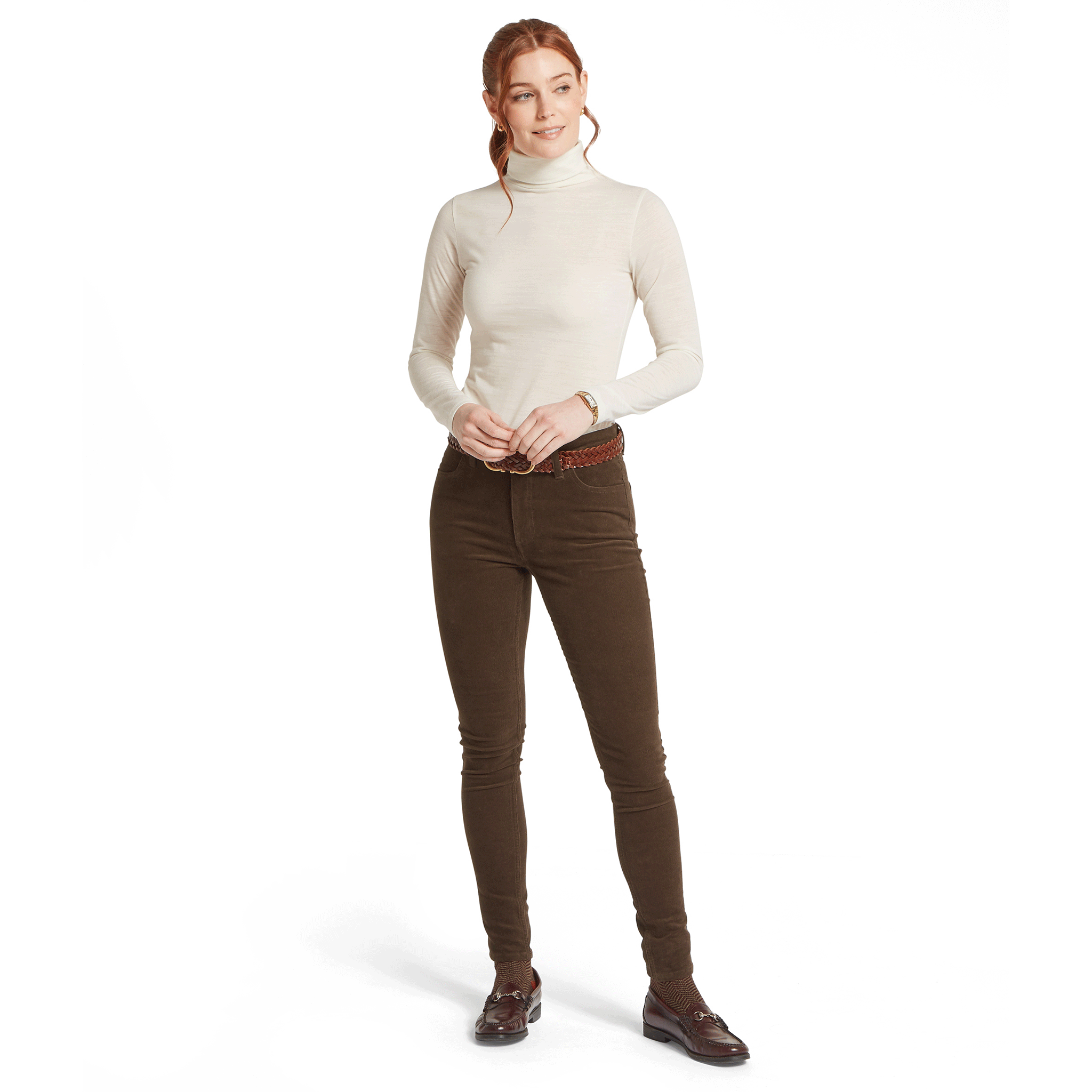 Schöffel Women's Malton Merino Roll Neck Top Soft White