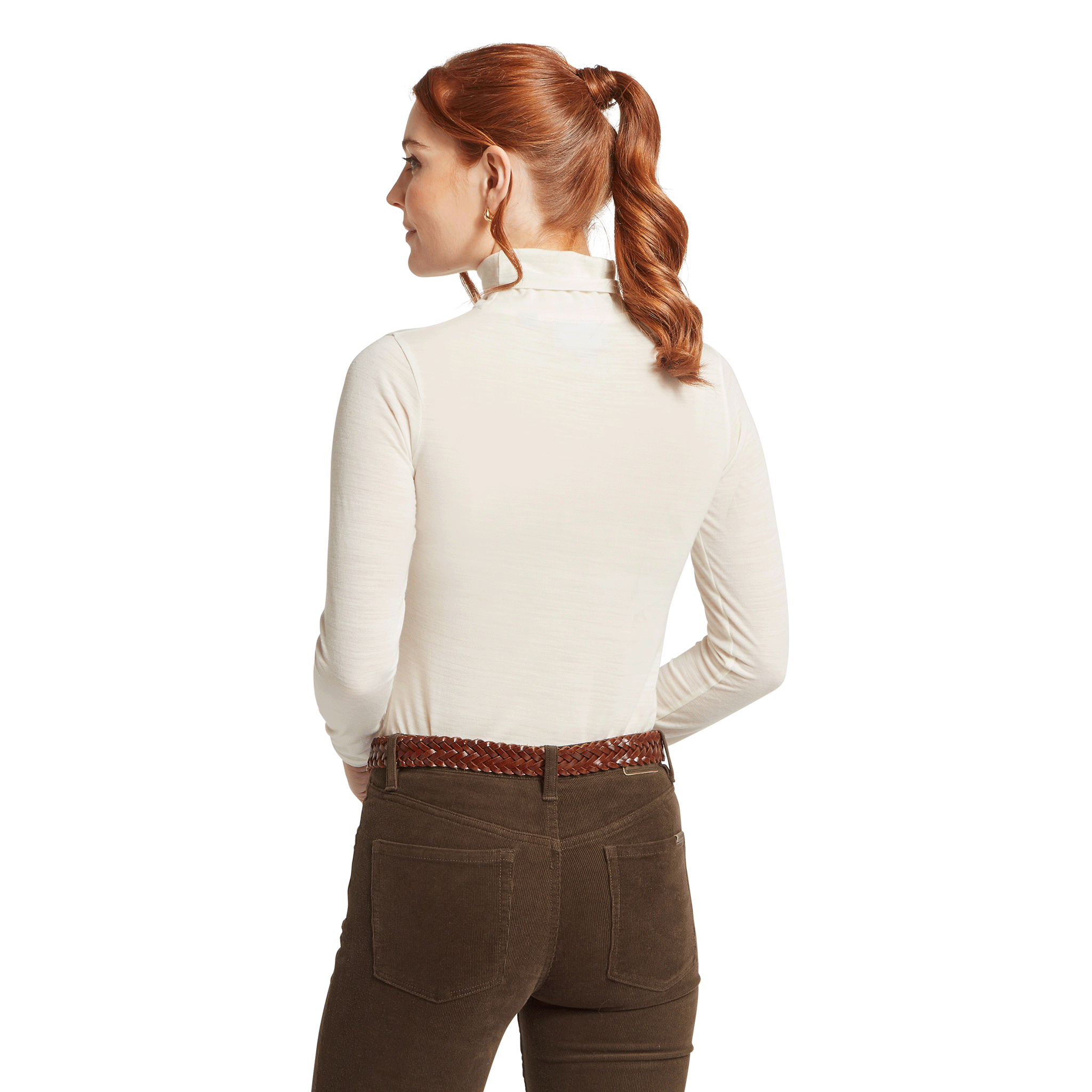 Schöffel Women's Malton Merino Roll Neck Top Soft White