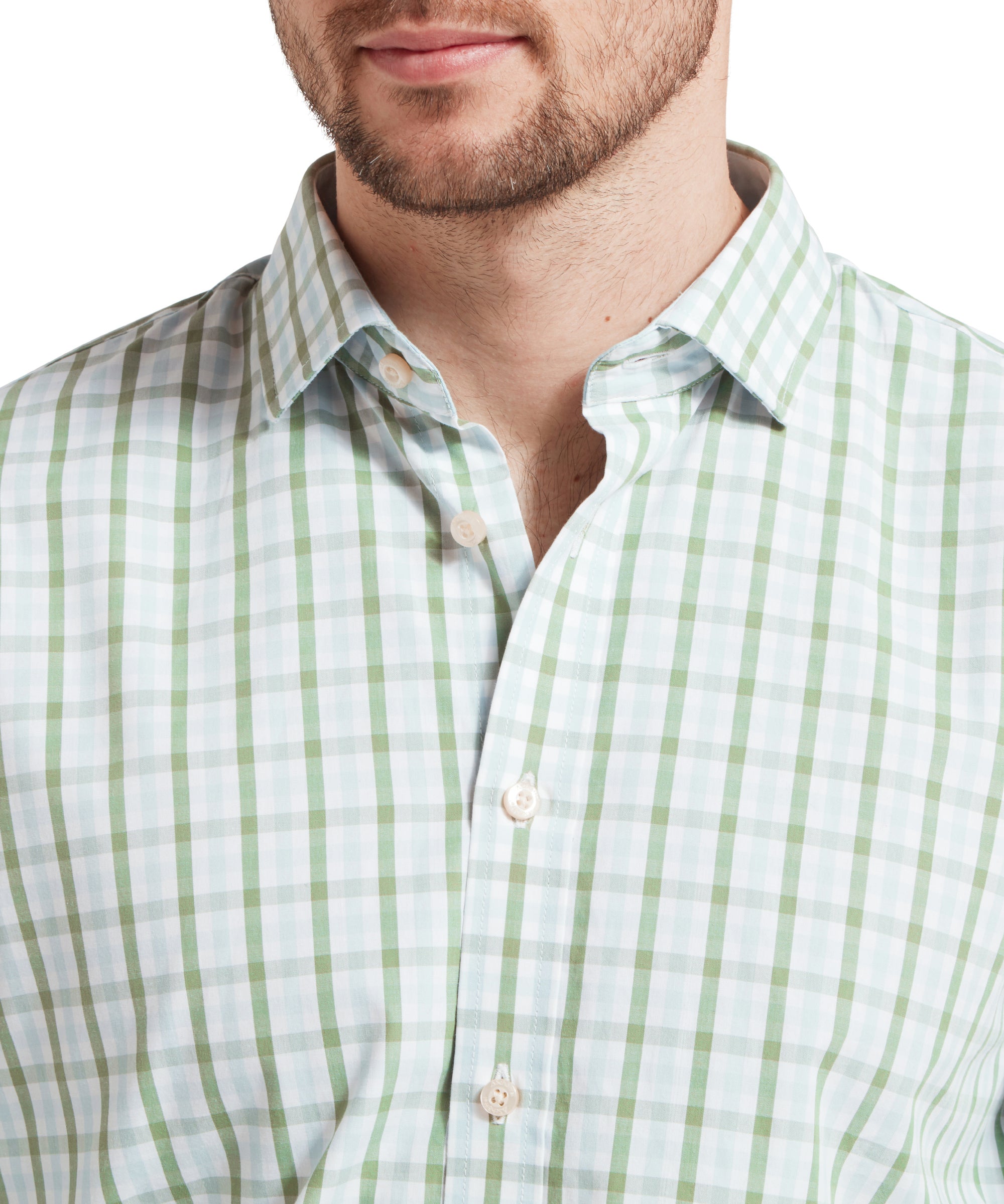 Schoffel Hebden Tailored Shirt Green-Blue Check