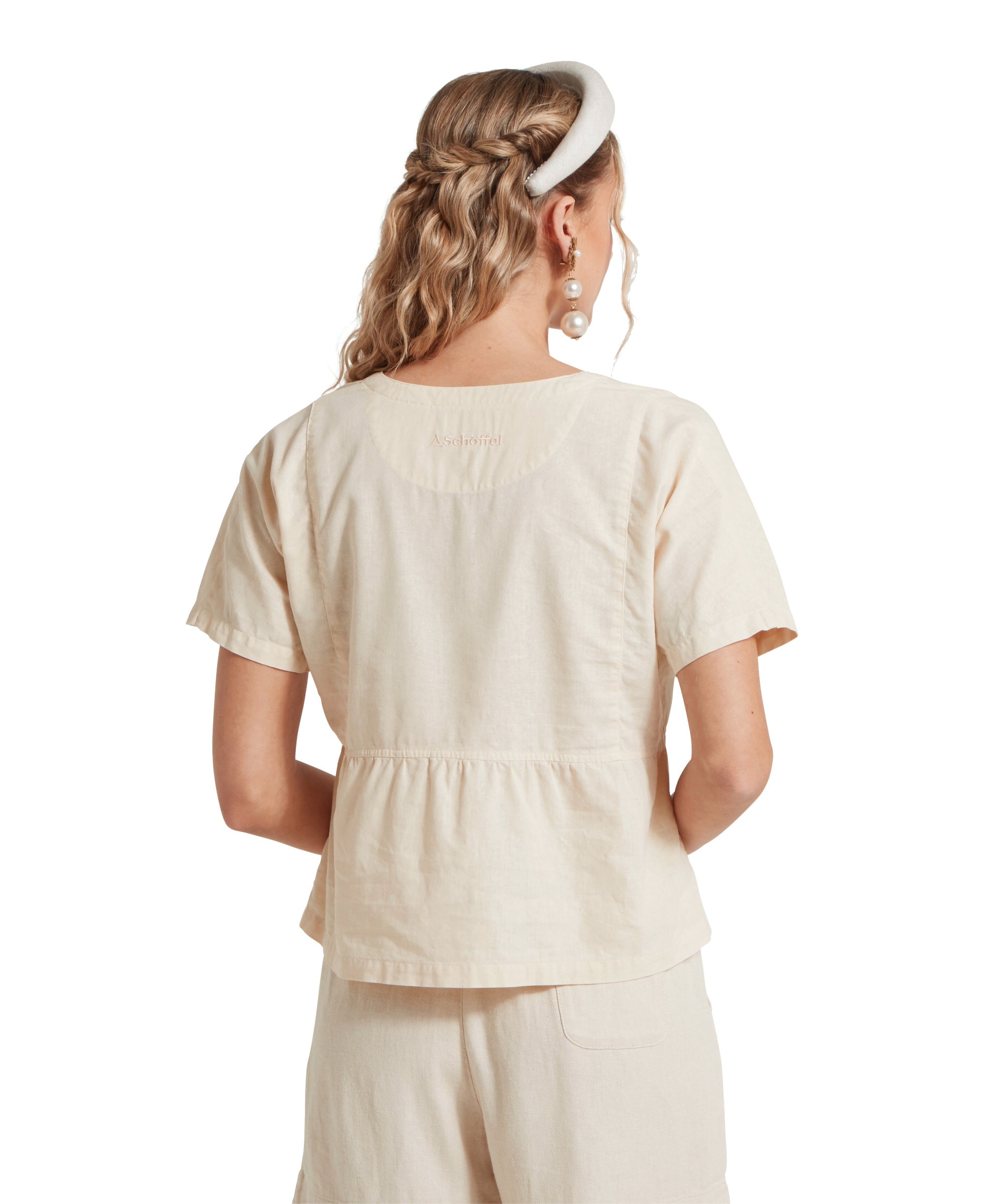 Schoffel Lavenham Ladies Linen Top Oat
