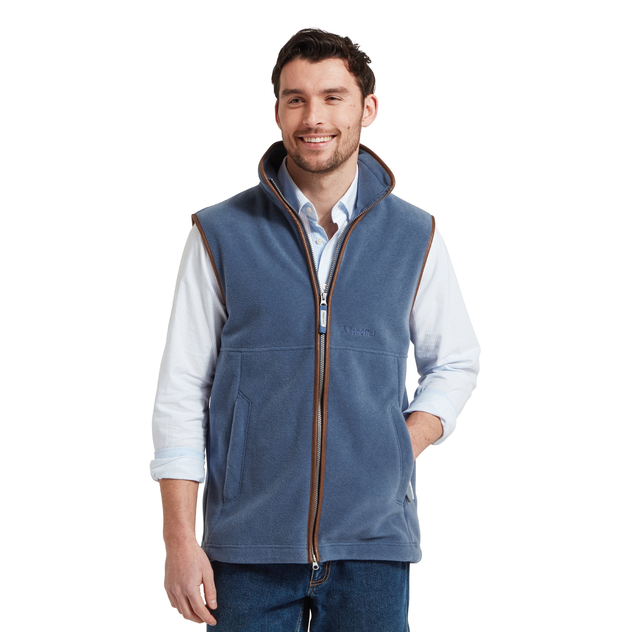 Schöffel Oakham Men's Fleece Gilet Storm Blue