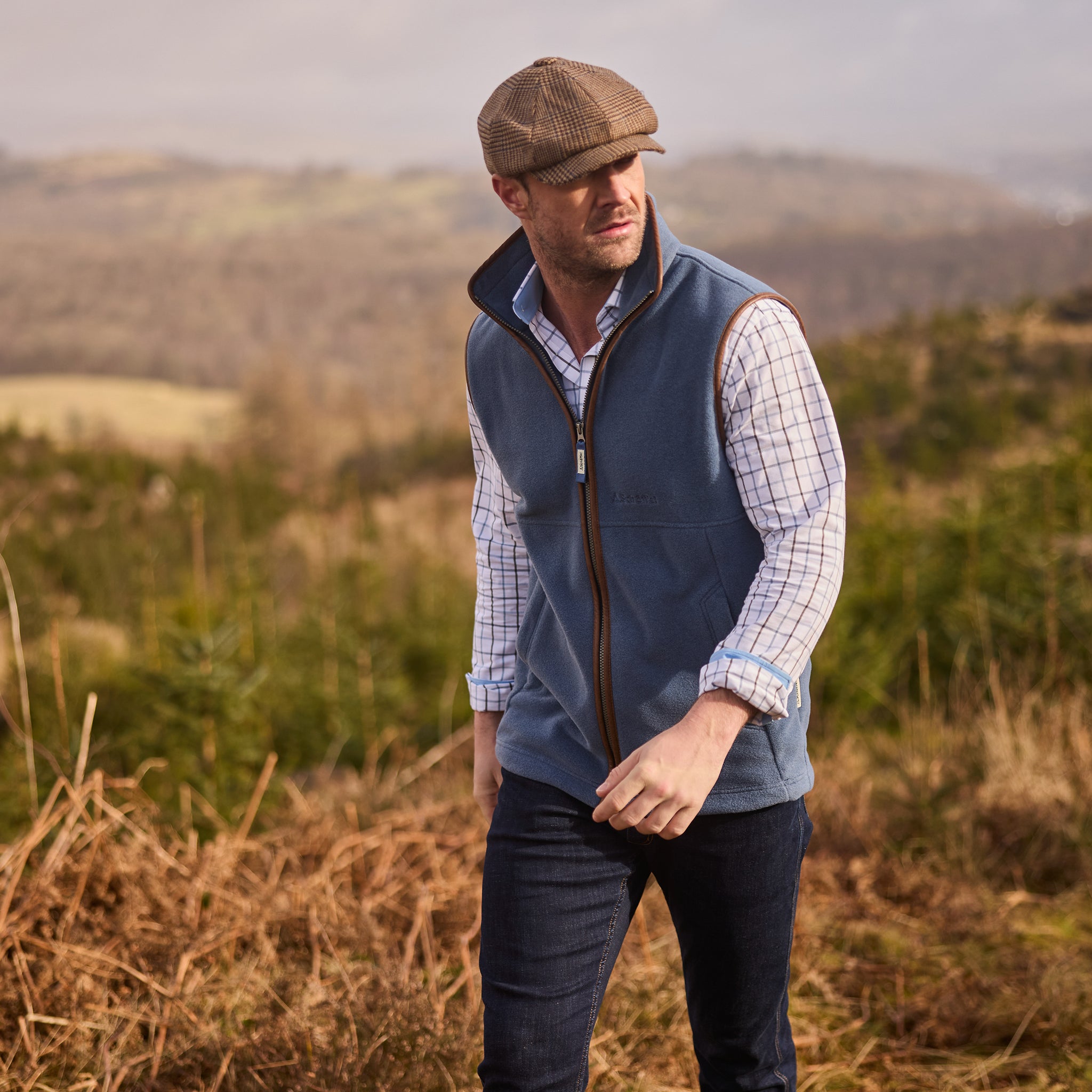Schöffel Oakham Men's Fleece Gilet Storm Blue