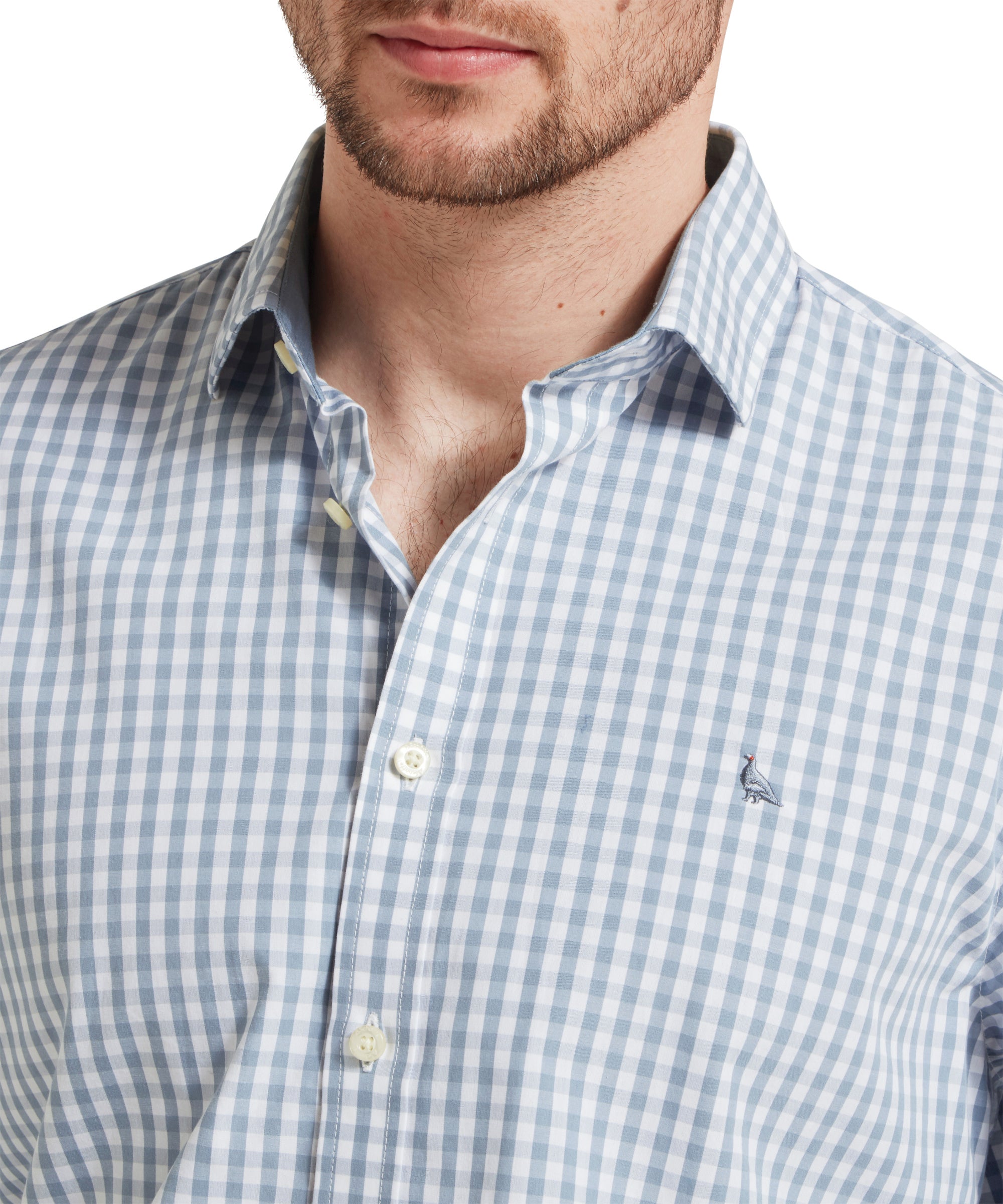 Schoffel Thorpeness Tailored Shirt Pigeon-Blue Check