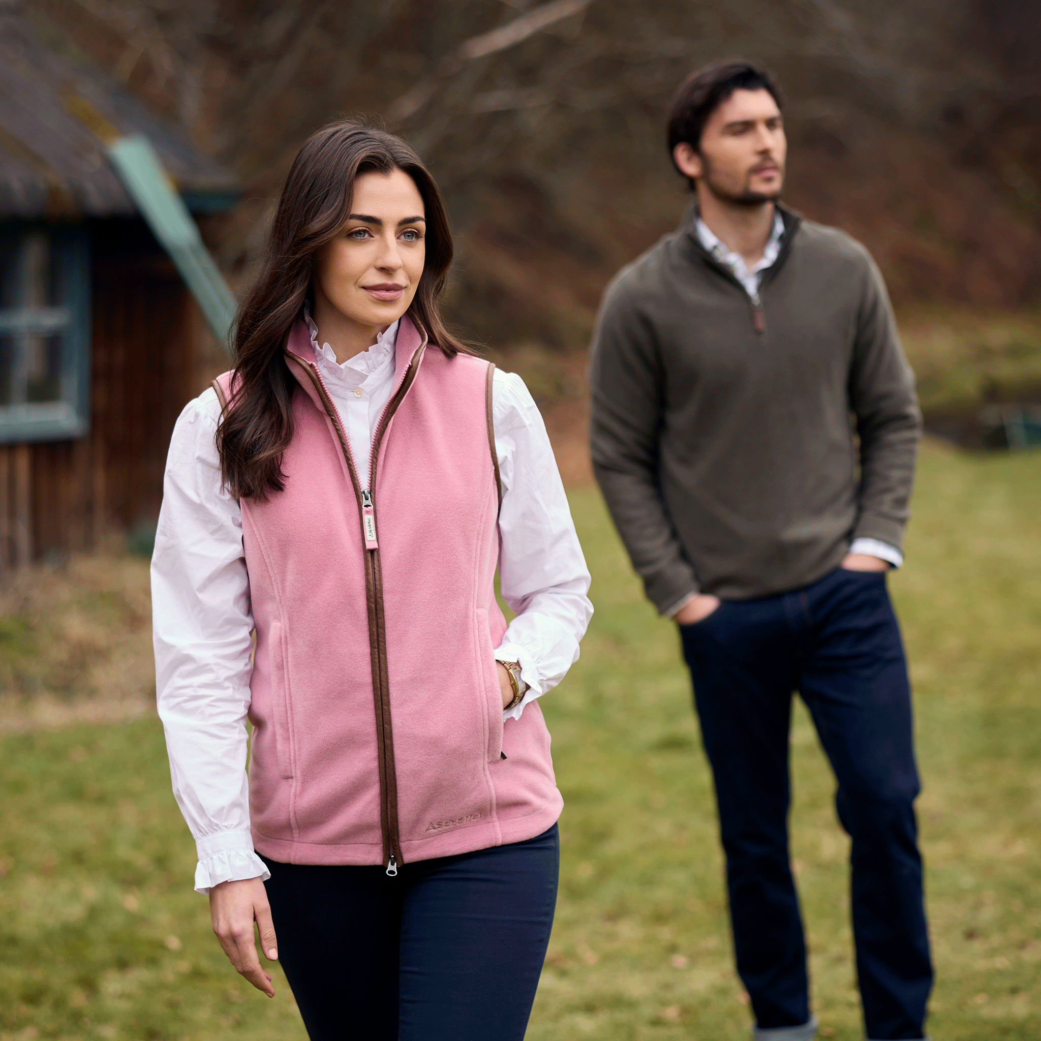 Schoffel Lyndon Ladies Fleece Gilet in Antique Rose