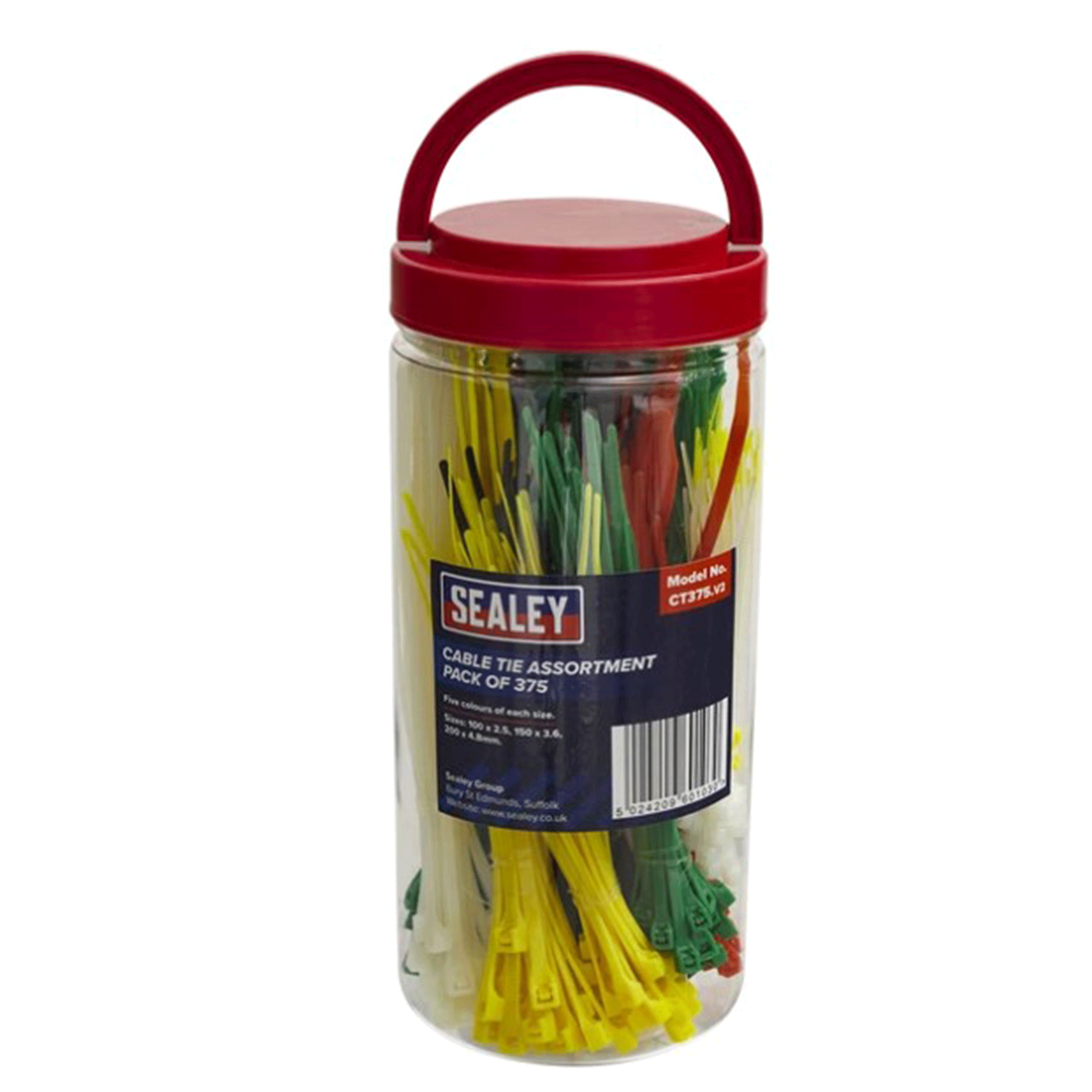 Sealey 375pc Cable Tie Assortment CT375