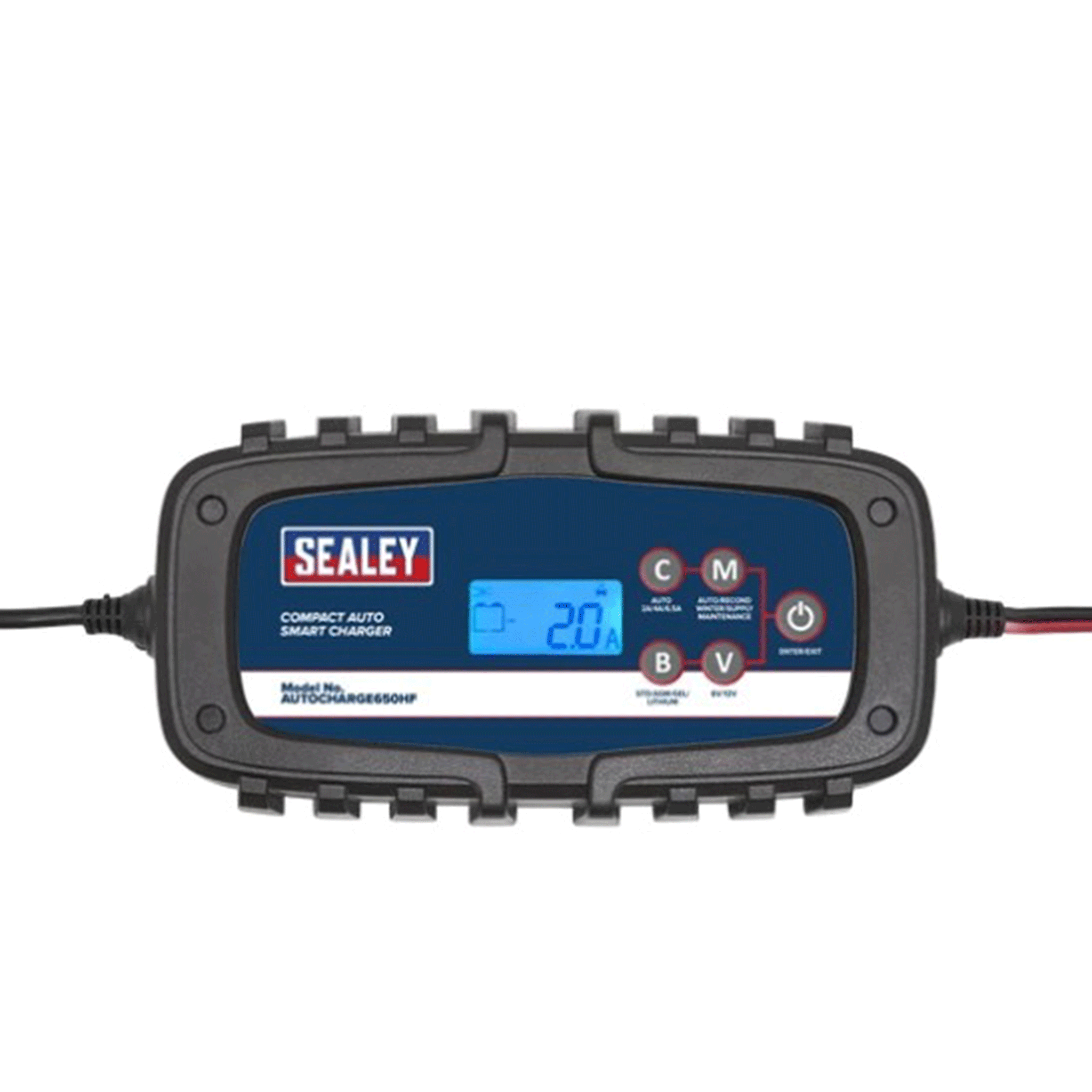 Sealey 6/12V Smart Battery Charger 6.5A Auto Maintainer