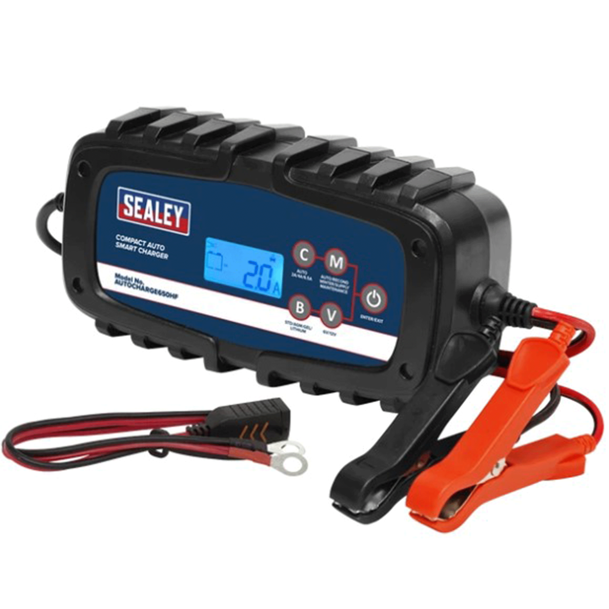 Sealey 6/12V Smart Battery Charger 6.5A Auto Maintainer