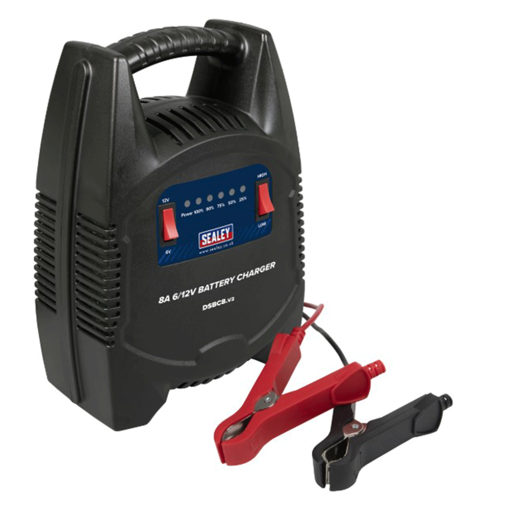 Sealey 8A 6 12V Battery Charger 230V