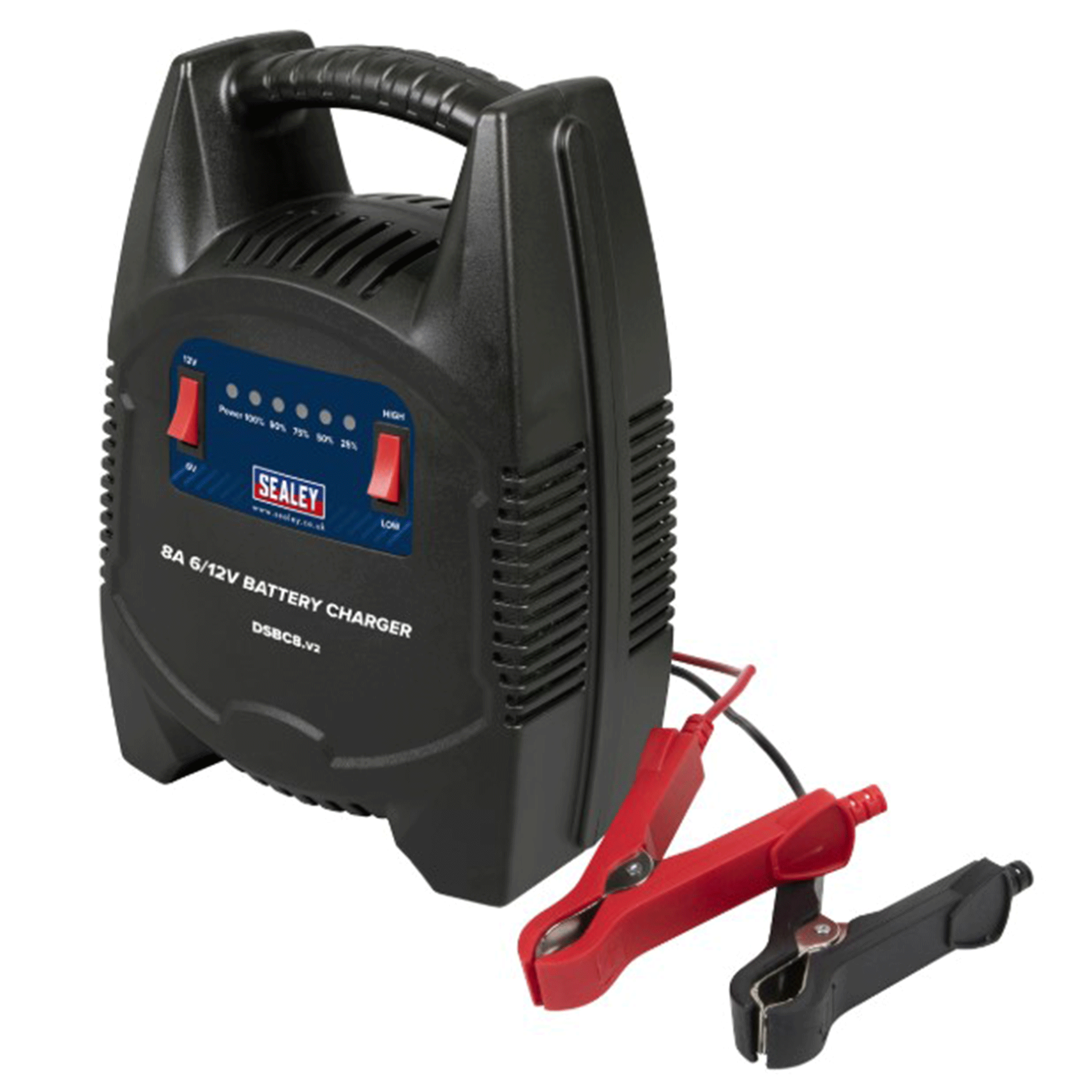 Sealey 8A 6 12V Battery Charger 230V