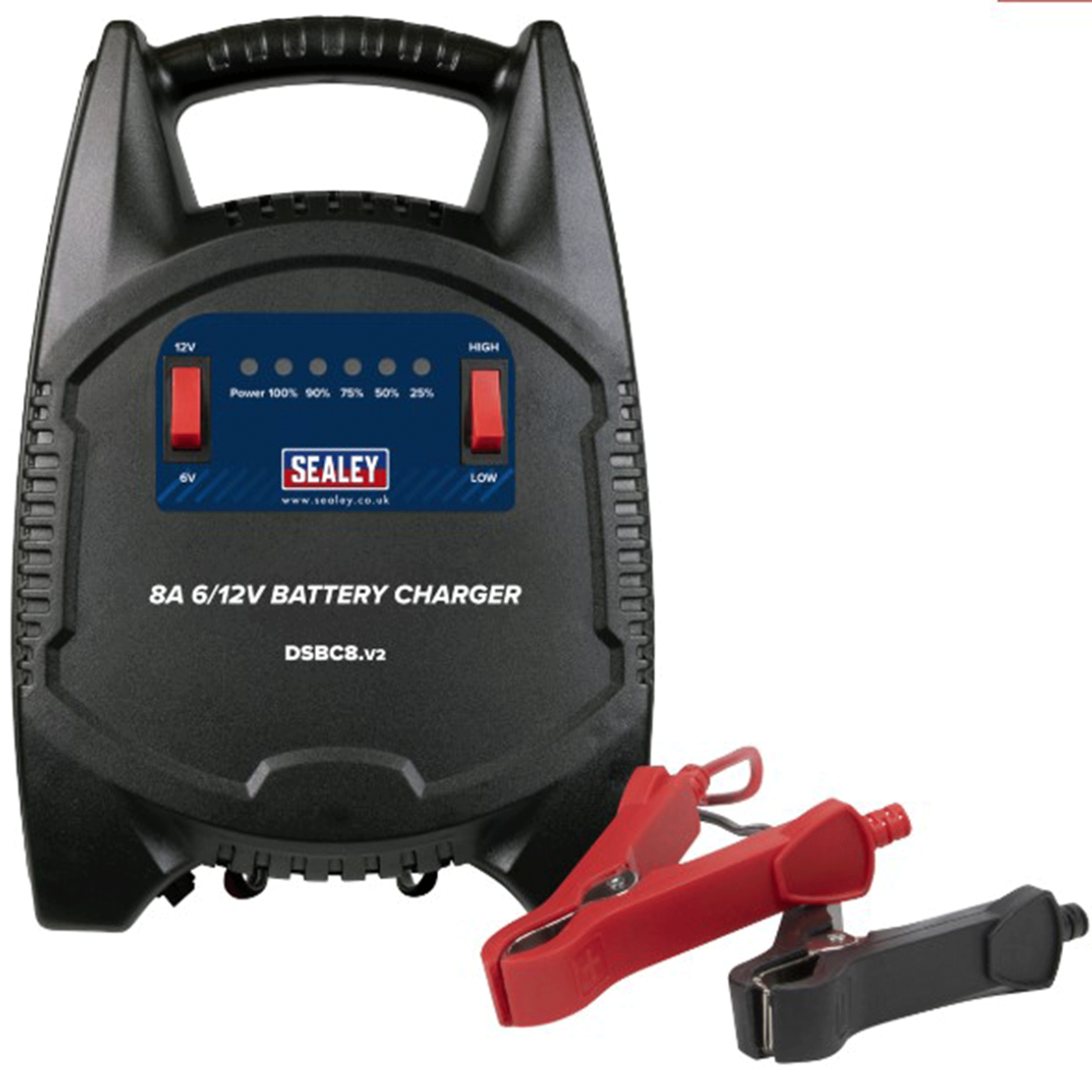 Sealey 8A 6 12V Battery Charger 230V
