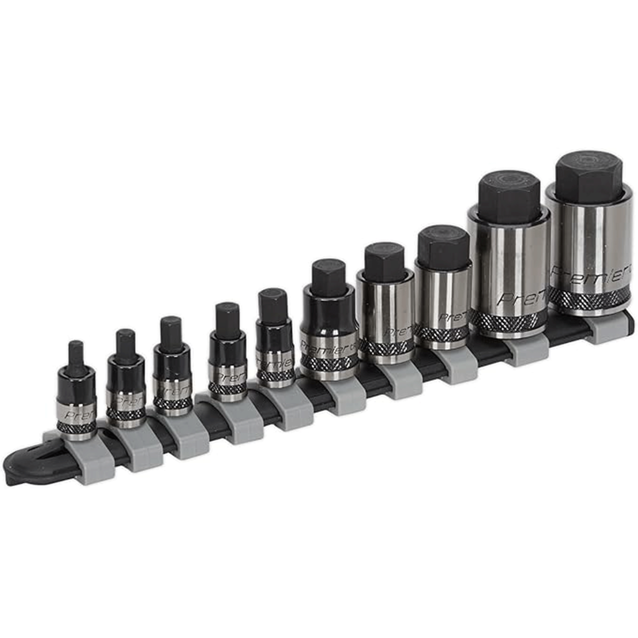 Sealey AK6229B 10 Piece Stubby Hex Socket Bit Set