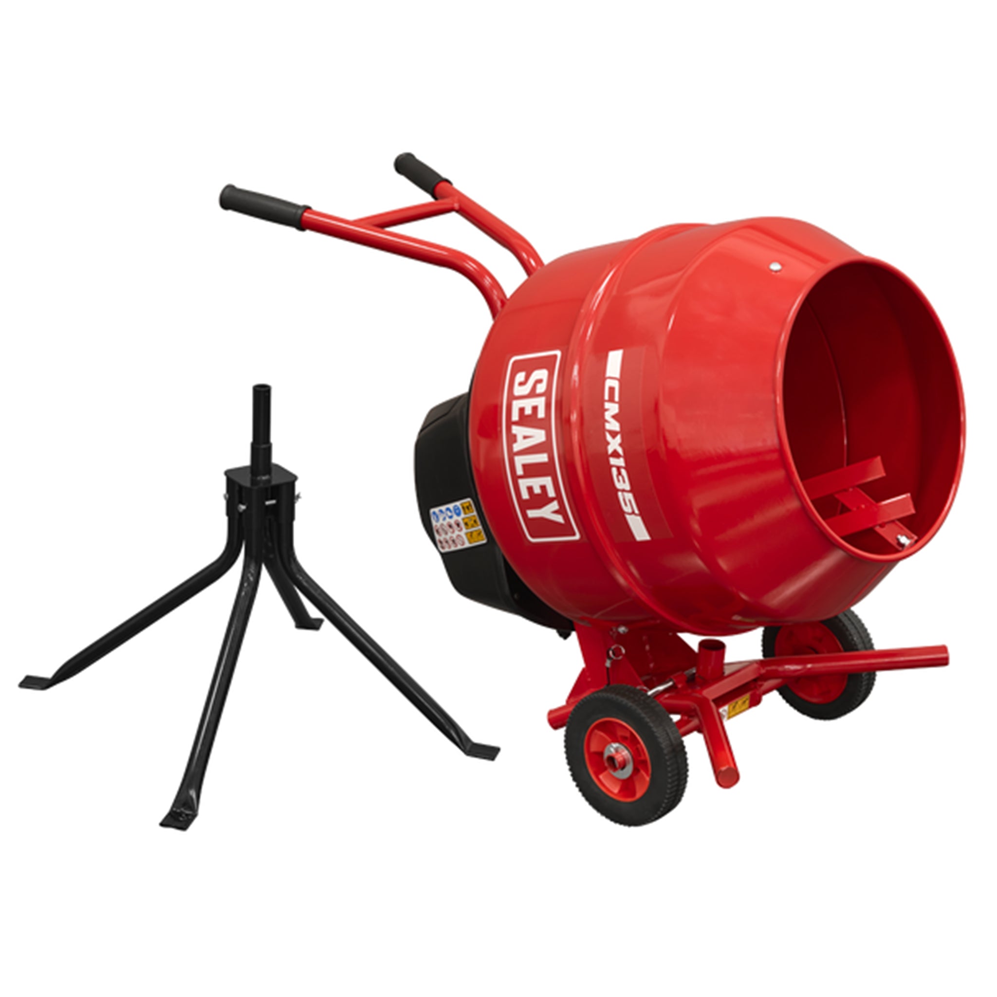 Sealey CMX135 Cement Mixer 135L 550W with Stand