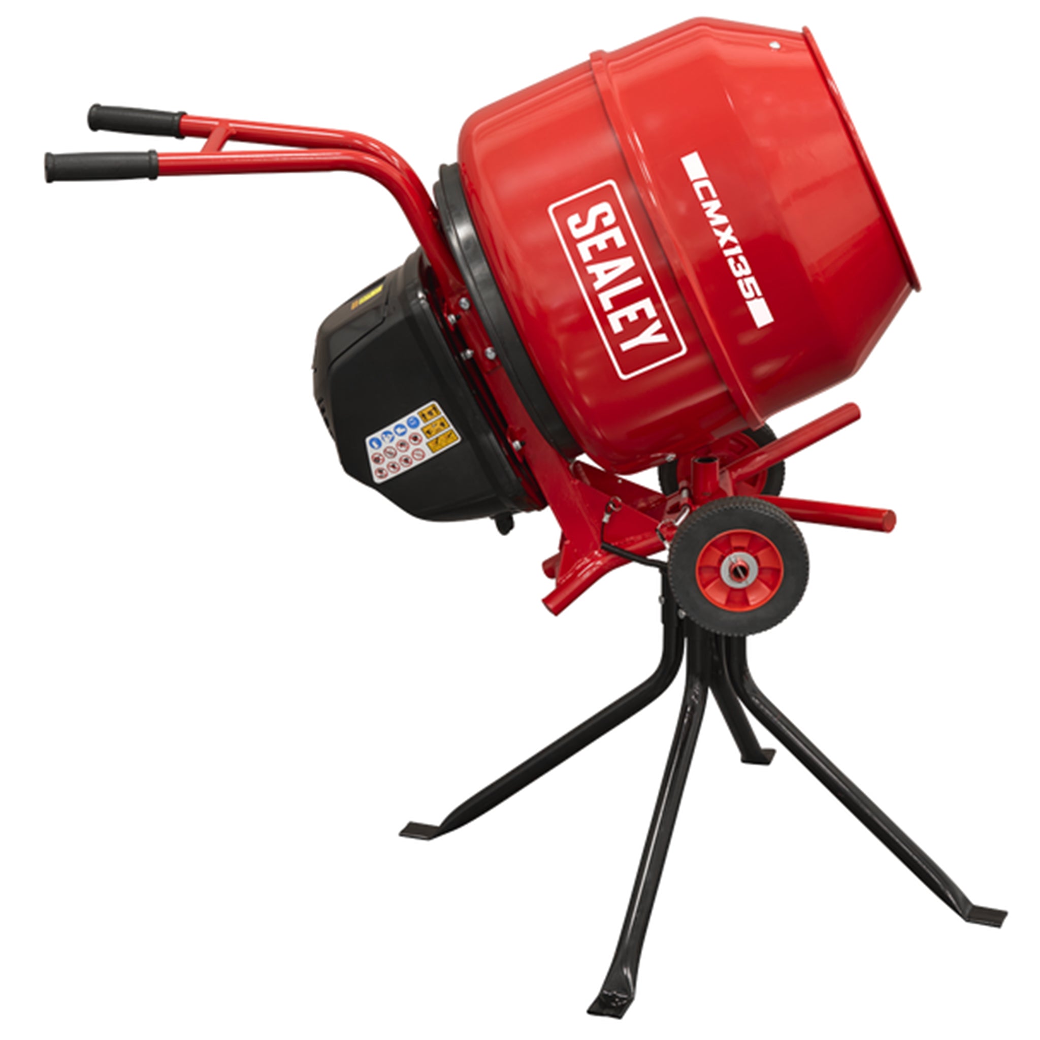 Sealey CMX135 Cement Mixer 135L 550W with Stand