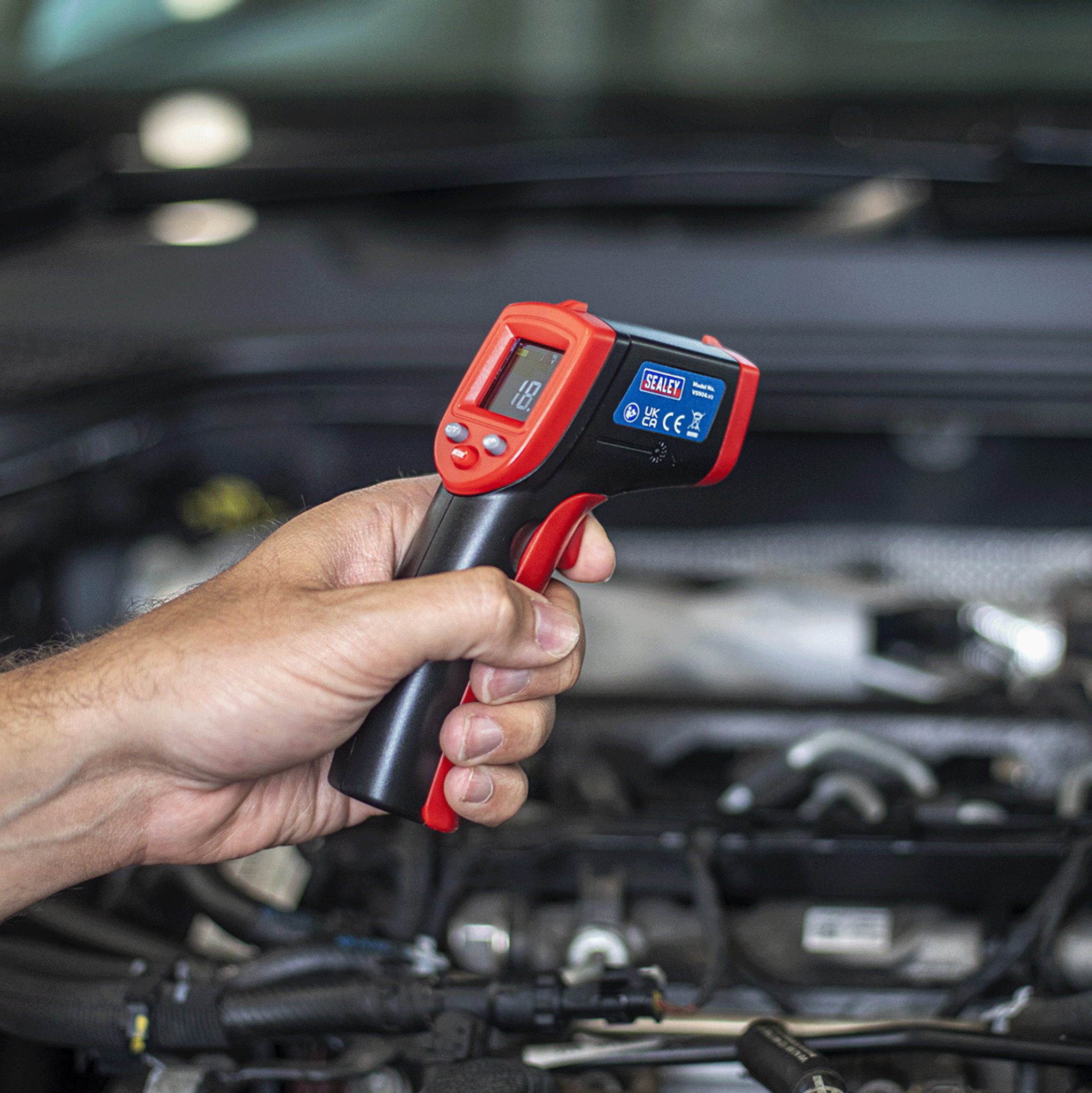 Sealey Infrared Laser Digital Thermometer 12:1