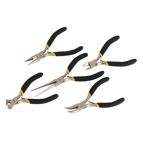 Sealey Mini Pliers Set 5pc Ni-Fe Finish