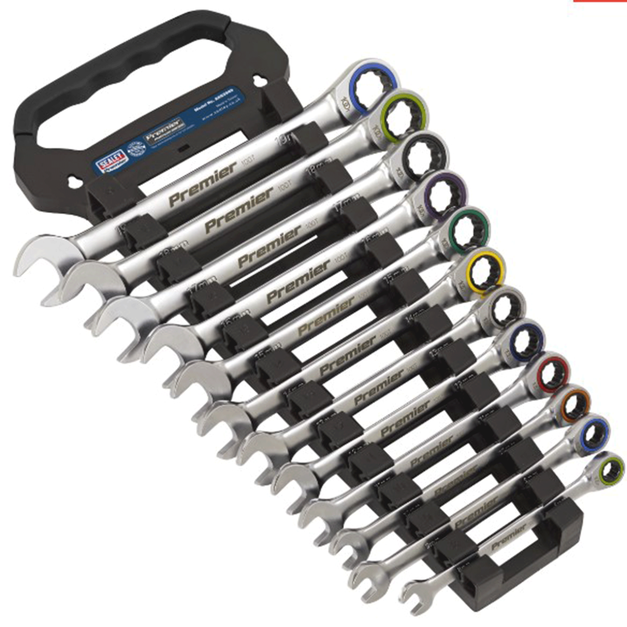 Sealey Premier Ratchet Combination Spanner Set