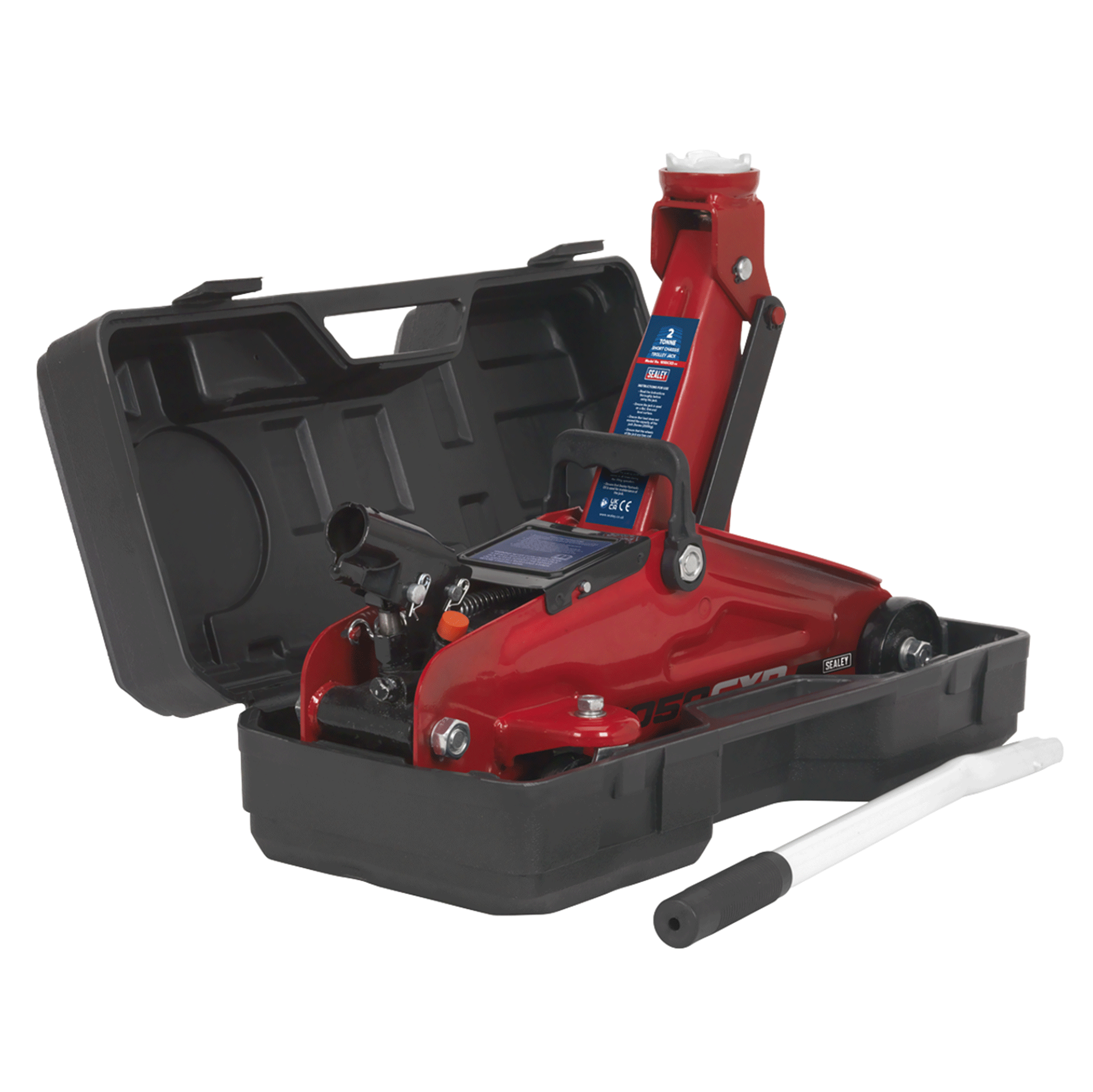 Sealey Short Chassis Trolley Jack with Storage Case 2 Tonne