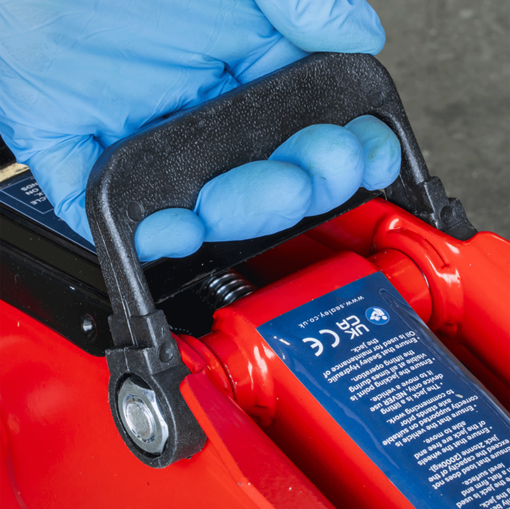 Sealey Short Chassis Trolley Jack with Storage Case 2 Tonne