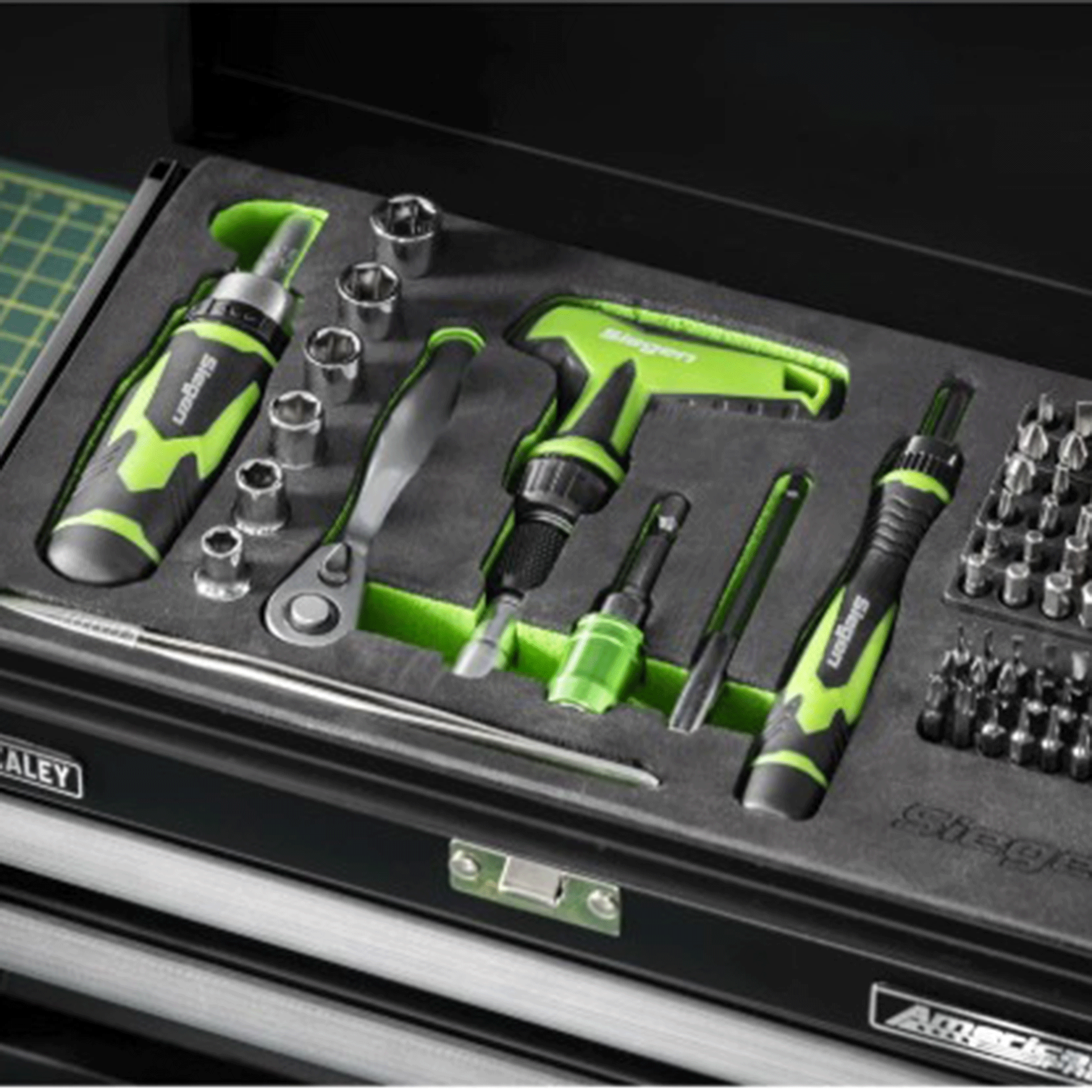 Sealey Siegen Mini Toolbox 2 Drawer with Tool Kit 111pc