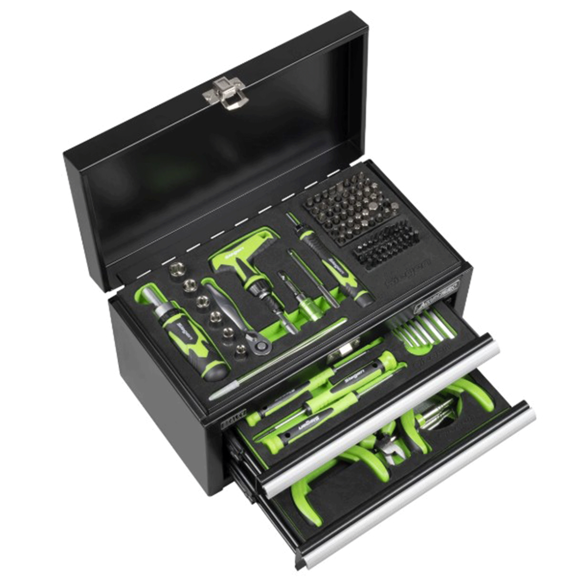 Sealey Siegen Mini Toolbox 2 Drawer with Tool Kit 111pc