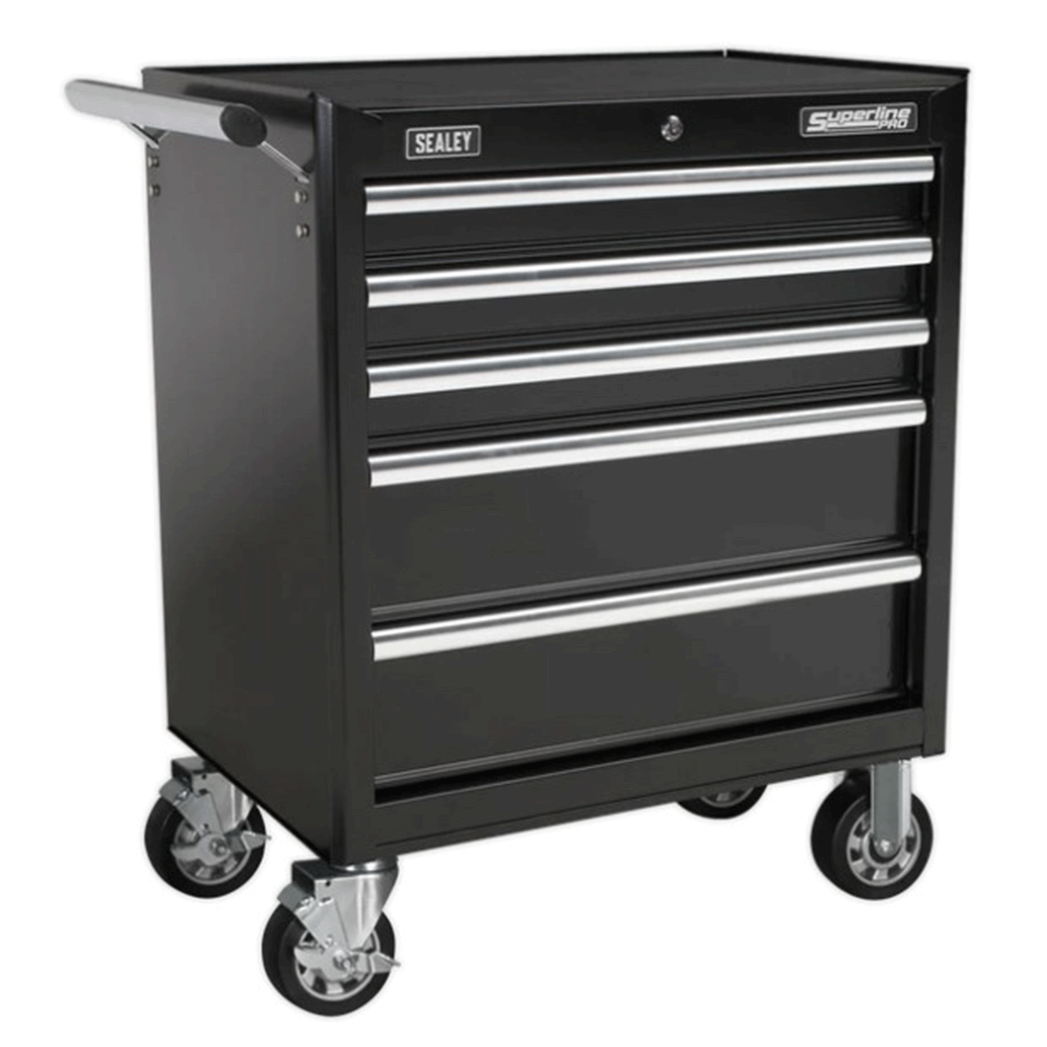 Sealey Superline PRO 5 Drawer Rollcab Tool Chest Black