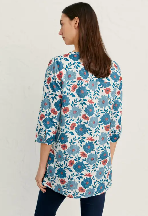 Seasalt Aventurier Tunic Trailing Cosmos Chalk 2