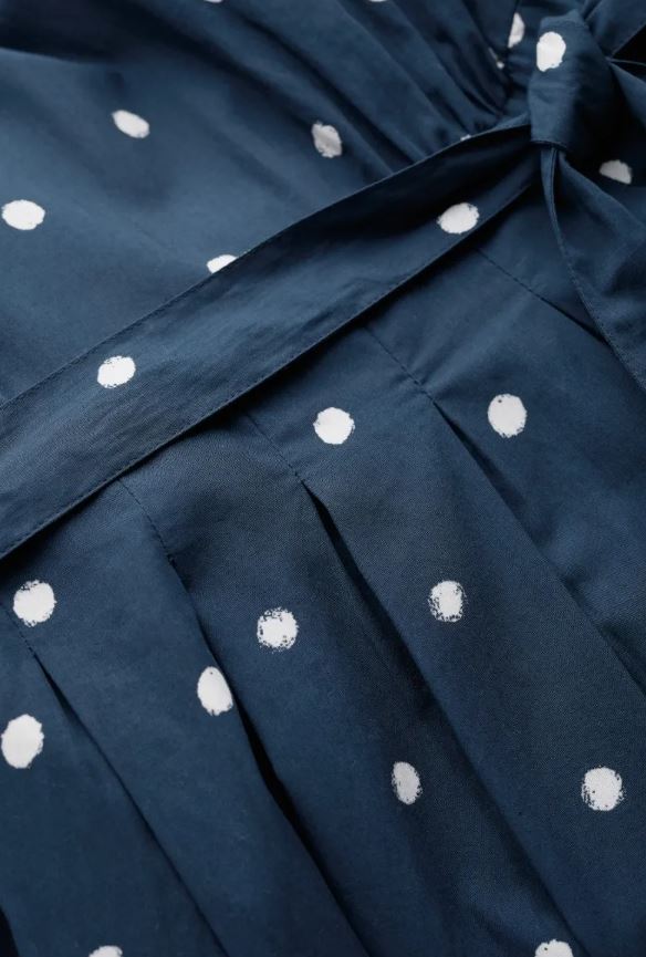Seasalt Belle Fit & Flare Midi Dress Vintage Spot Maritime 3