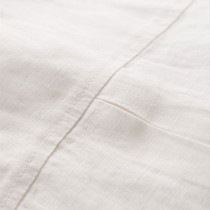 Seasalt Drydock Short Sleeve Linen Shirt Chalk