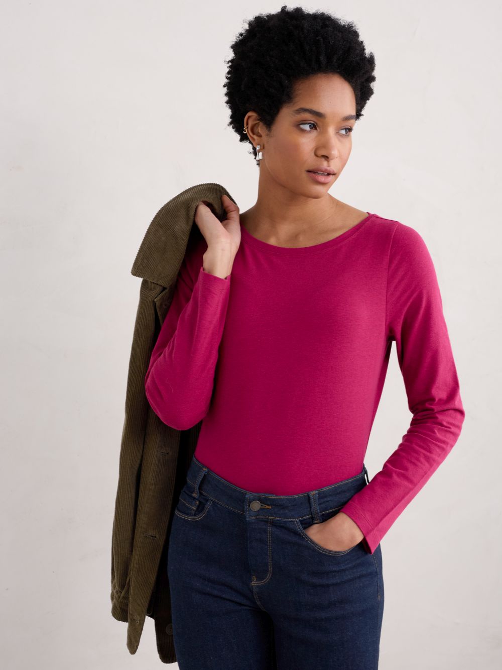 Seasalt Easel Long Sleeve Jersey Top Charm 4