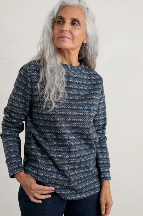 Seasalt Field Glass Sweatshirt Top Beamer Maritime Mix 3