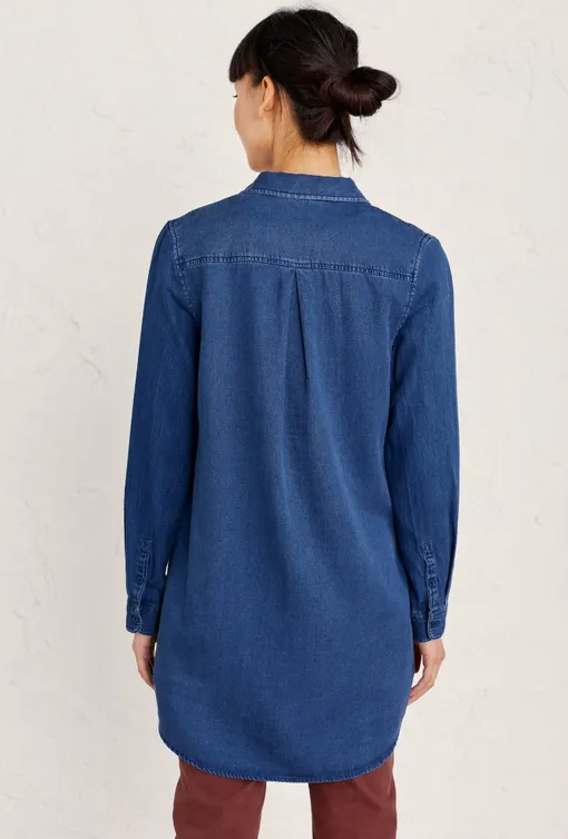 Seasalt Forester Shirt Dark Wash Indigo 2