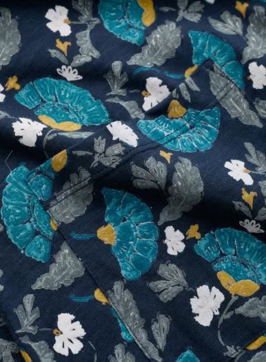 Seasalt Gypsophilia Notch Neck Top Inky Brocade Maritime 3
