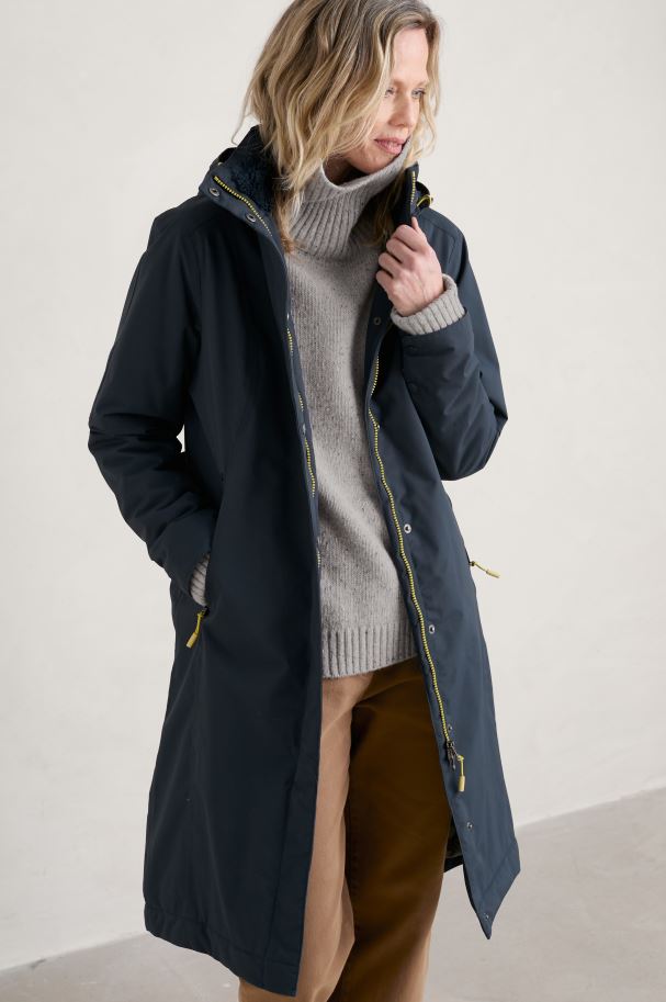 Seasalt Janelle Waterproof Coat Squid Ink 4