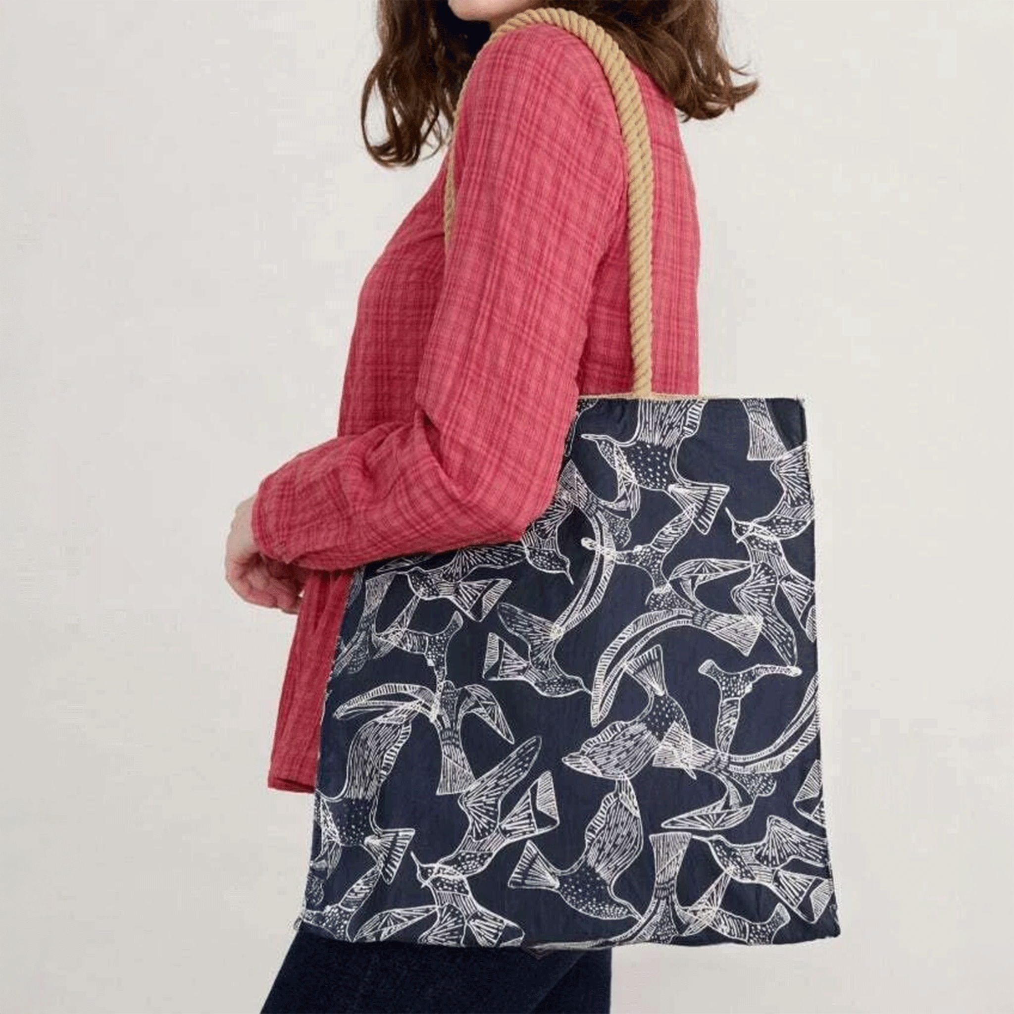 Seasalt Kitchen Garden Printed Bag Sea Birds
