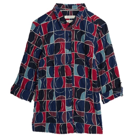 Seasalt Larissa Organic Cotton Shirt Mousehole Windows Darknight 1