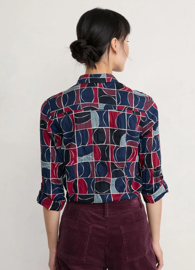 Seasalt Larissa Organic Cotton Shirt Mousehole Windows Darknight 2