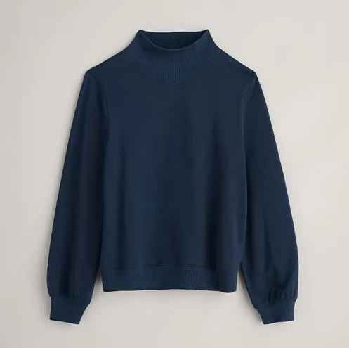 Seasalt Lelant Organic Cotton Sweatshirt Maritime 1