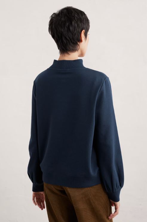 Seasalt Lelant Organic Cotton Sweatshirt Maritime 3