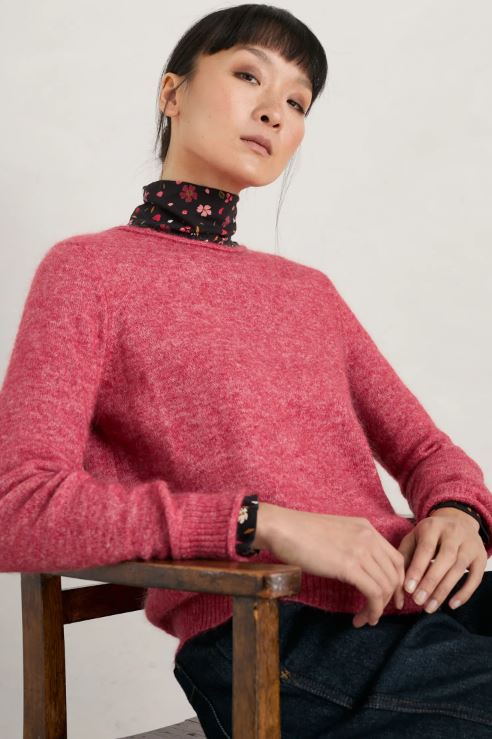 Seasalt Lily Bell Mohair Blend Jumper Echinacea2