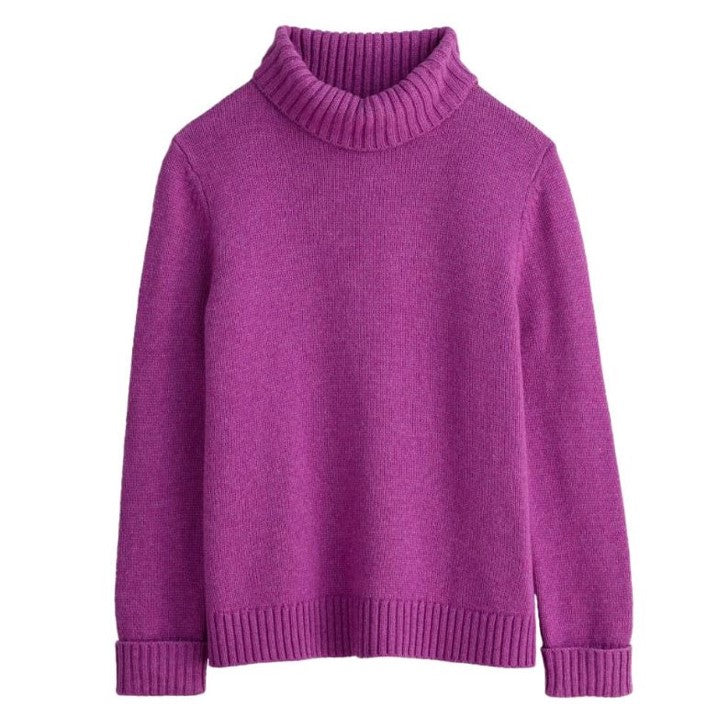 Seasalt Roll Neck Braque Jumper Wild Orchid 1