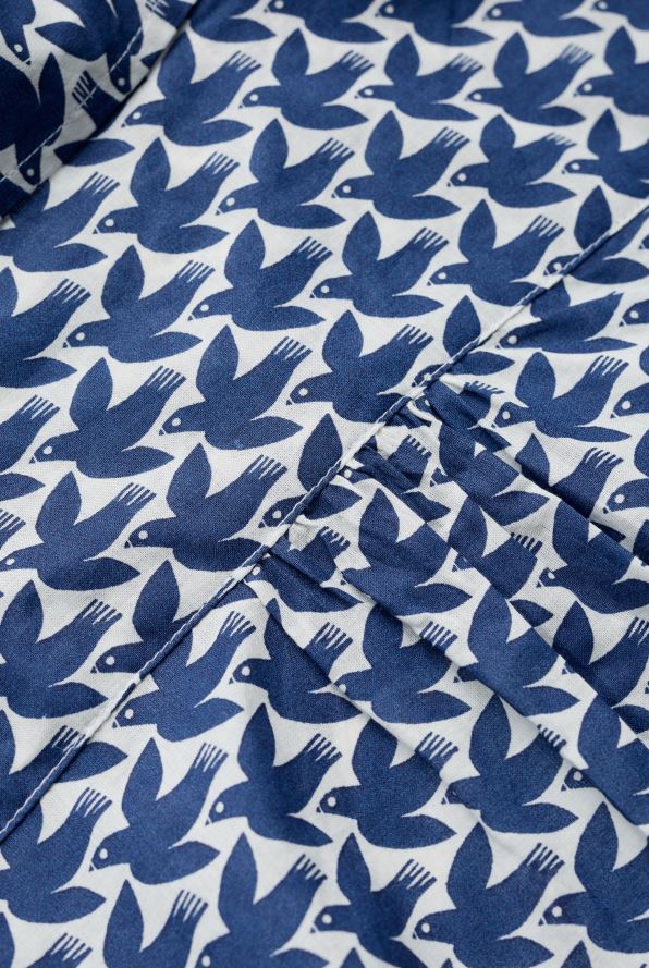 Seasalt Rushmaker Short Sleeve Shirt Retro Birds Marine 4