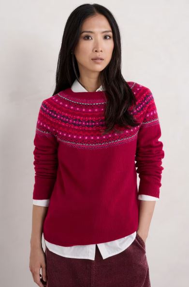 Seasalt Seas Edge Jumper Well House Dahlia Mix 4