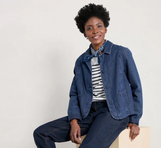 Seasalt Seven Stones Organic Cotton Denim Jacket 2