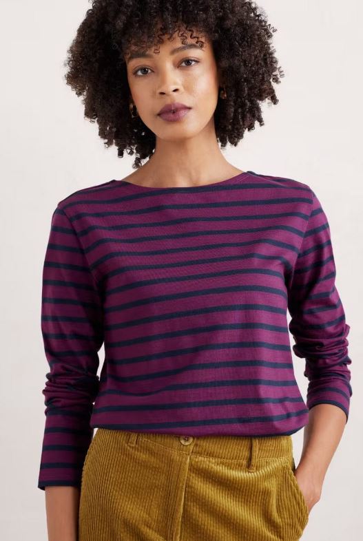 Seasalt Women's Sailor Shirt Breton Aniseed Maritime 5