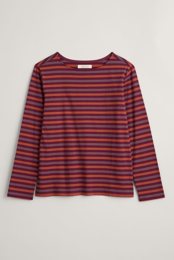 Seasalt Women's Sailor Shirt Duet Mini Cornish Merlot 4