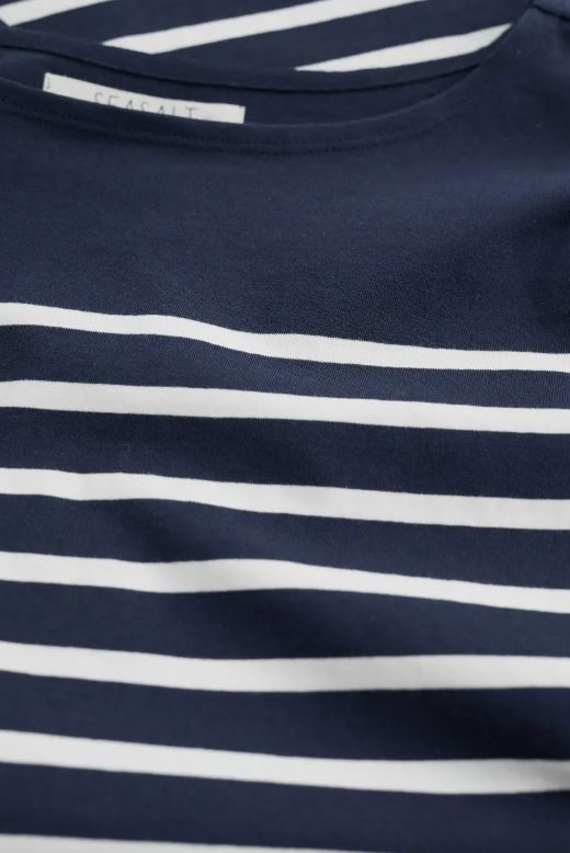 Seasalt Women's Sailor Shirt Falmouth Breton Maritime Chalk 3
